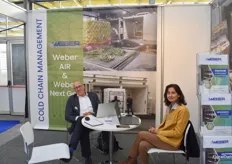 Hans Juursema and Sylvia van Uden from Weber Cooling were ready to talk about the benefits of their vacuum coolers for flowers.
